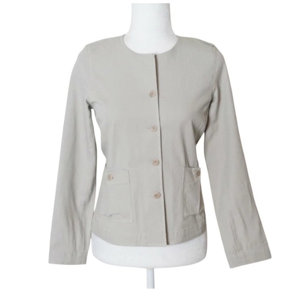 Eileen Fisher Tan Women's Jacket - Picture 3 of 6